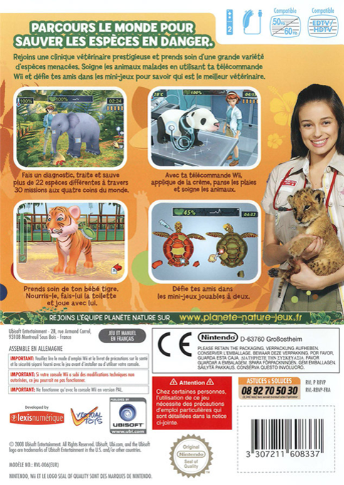 Planet Rescue - Wildlife Vet — box-2D-back (FR)