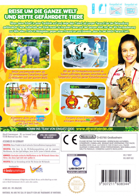 Planet Rescue - Wildlife Vet — box-2D-back (DE)