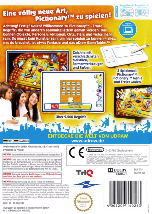 Pictionary — box-2D-back (DE)