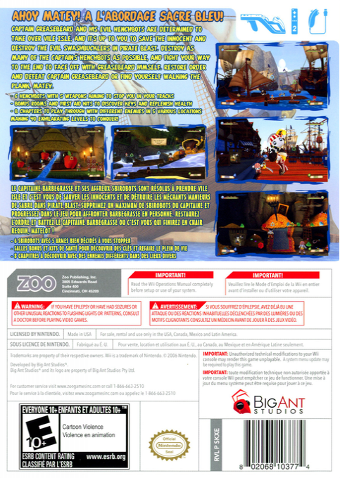 Pirate Blast — box-2D-back (US)