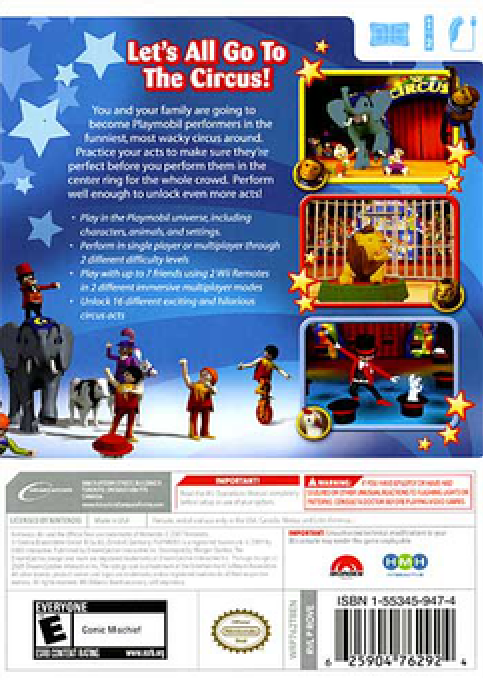 Playmobil - Circus — box-2D-back (US)
