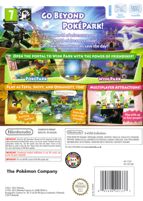 Poképark 2 - Le Monde Des Voeux — box-2D-back (EU)