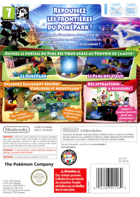 Poképark 2 - Le Monde Des Voeux — box-2D-back (FR)