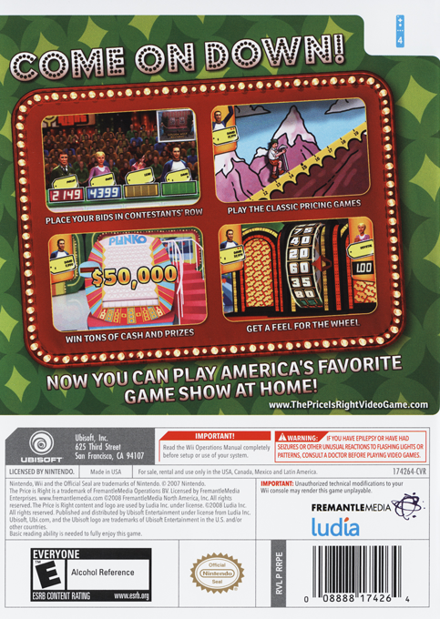Price Is Right, The — box-2D-back (US)