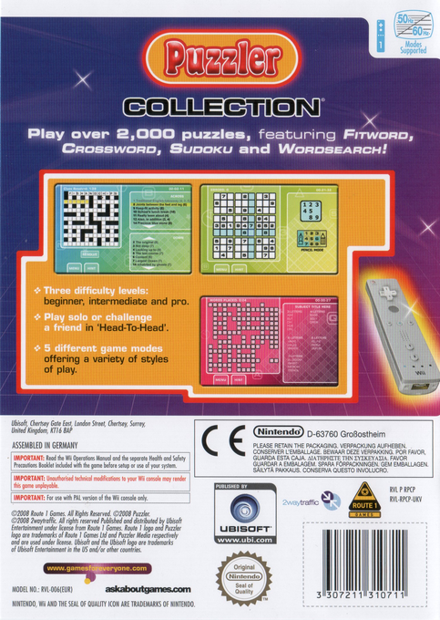 Puzzler Collection — box-2D-back (EU)