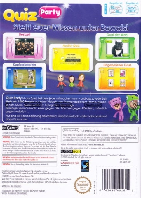 Quiz Party — box-2D-back (DE)