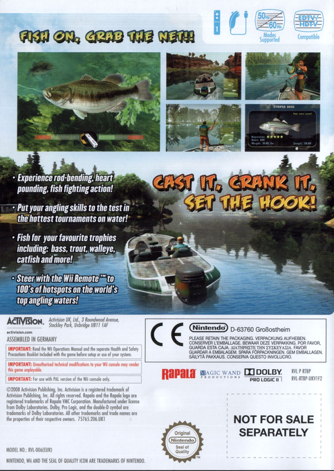 Rapala's Fishing Frenzy — box-2D-back (EU)