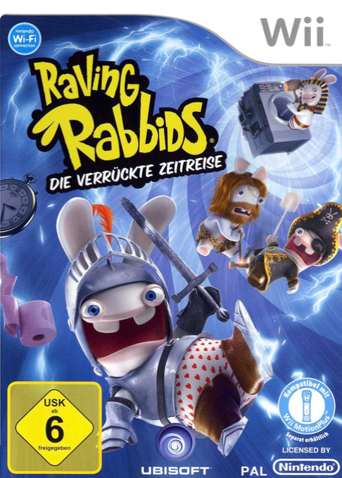 Raving Rabbids - Travel In Time — box-2D (DE)