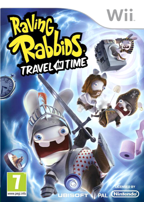 Raving Rabbids - Travel In Time — box-2D (DK)