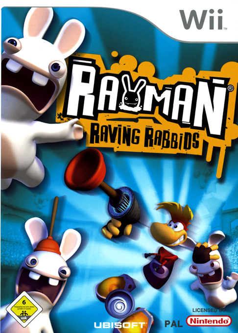 Rayman Raving Rabbids — box-2D (DE)