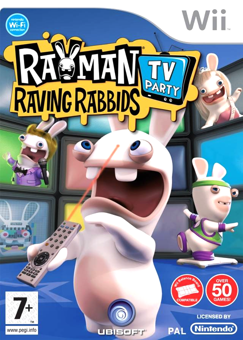 Rayman Raving Rabbids - TV Party box art