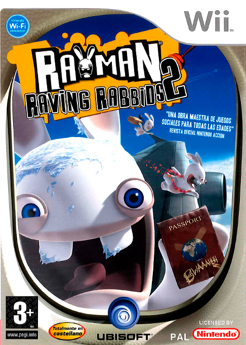 Rayman Raving Rabbids 2 — box-2D (SP)