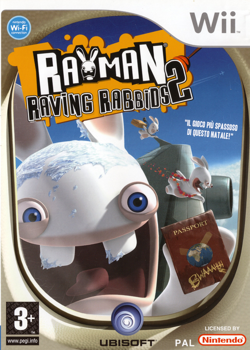 Rayman Raving Rabbids 2 — box-2D (IT)