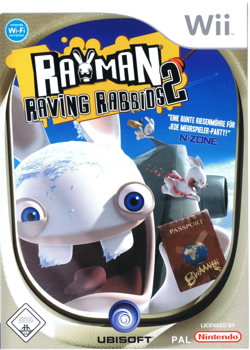 Rayman Raving Rabbids 2 — box-2D (DE)