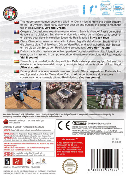Real Madrid - The Game — box-2D-back (EU)