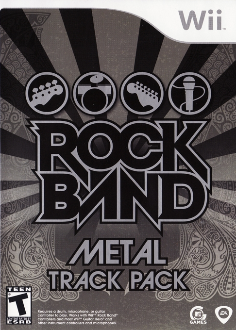Rock Band - Metal Track Pack box art