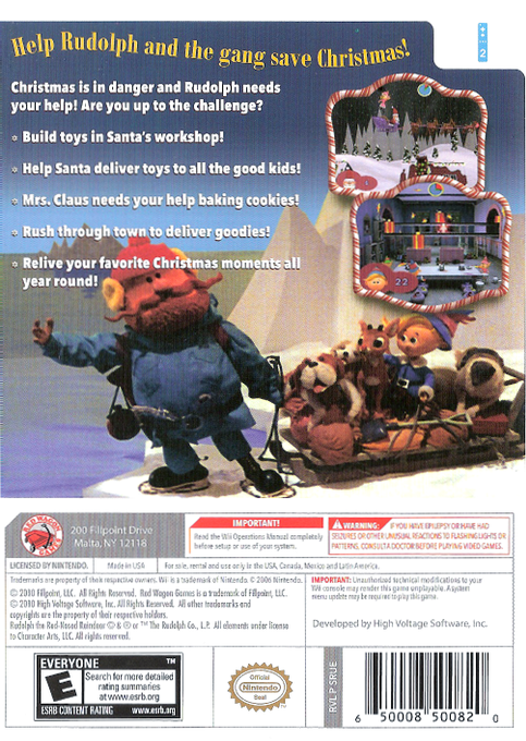 Rudolph the Red-Nosed Reindeer — box-2D-back (US)