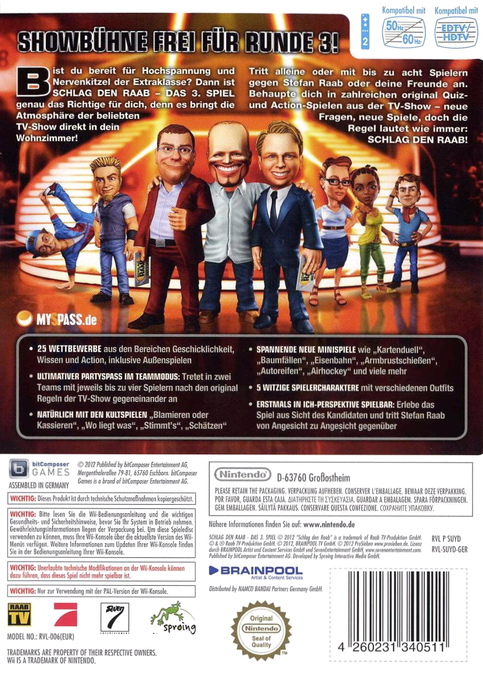 Schlag den Raab : Das 3. Spiel — box-2D-back (DE)
