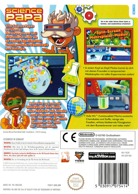 Science Papa — box-2D-back (DE)