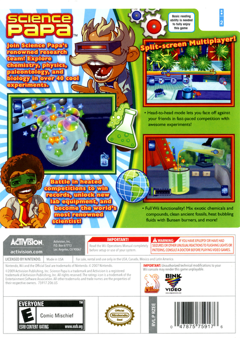 Science Papa — box-2D-back (US)