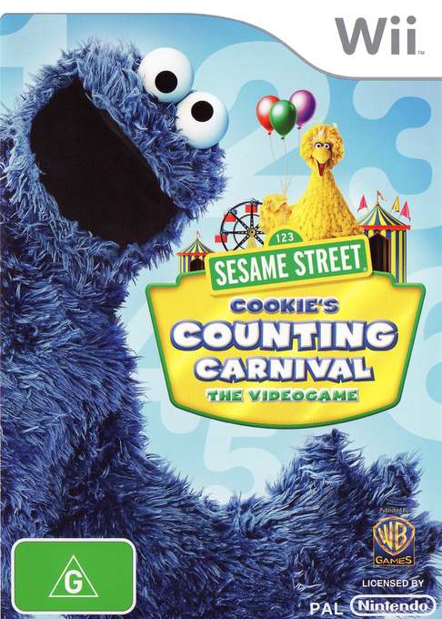 Sesame Street - Cookie's Counting Carnival — box-2D (AU)
