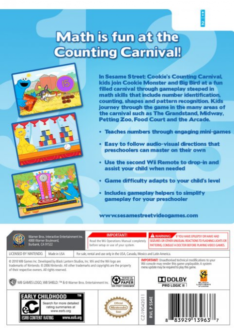Sesame Street - Cookie's Counting Carnival — box-2D-back (US)