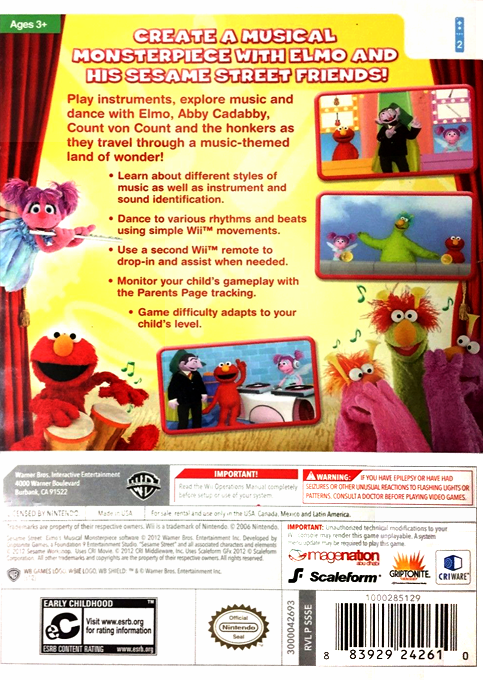 Sesame Street - Elmo's Musical Monsterpiece — box-2D-back (US)