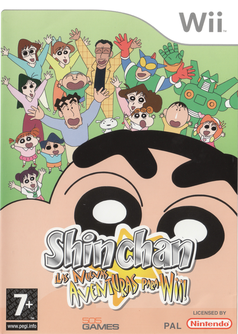 Shin Chan The New Adventures For Wii box art