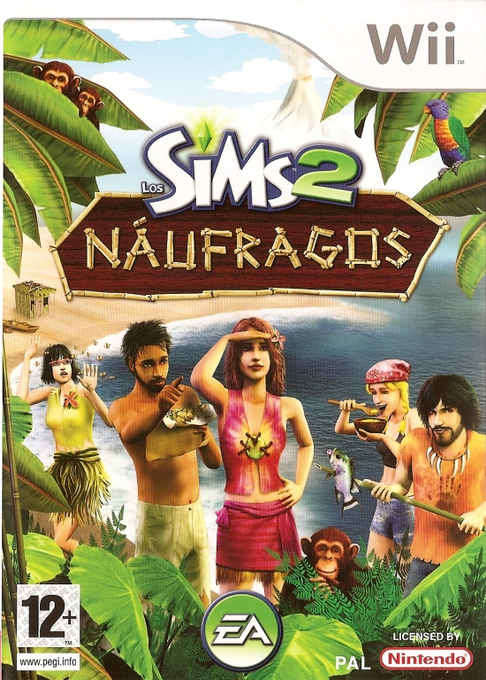 Sims 2 - Castaway, The — box-2D (SP)