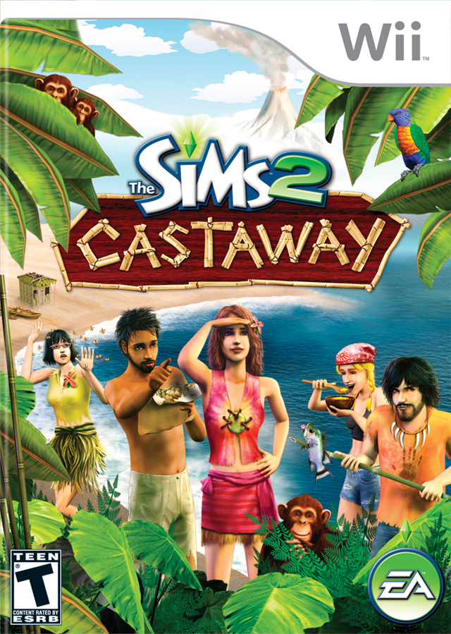 Sims 2 - Castaway, The box art