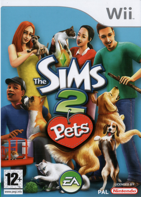 Sims 2 - Pets, The — box-2D (EU)