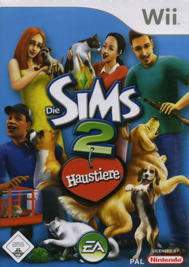 Sims 2 - Pets, The — box-2D (DE)