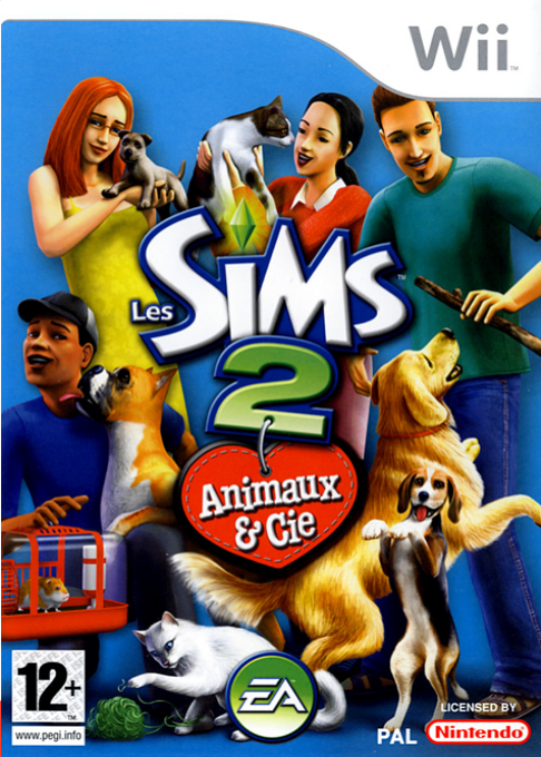 Sims 2 - Pets, The — box-2D (FR)