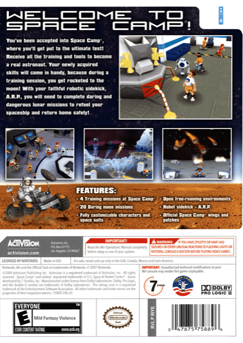 Space Camp — box-2D-back (US)