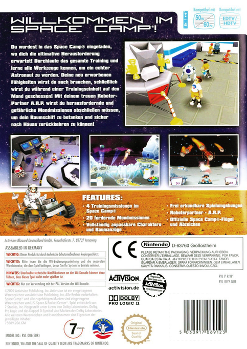 Space Camp — box-2D-back (DE)