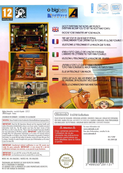 Spaghetti Western Shooter — box-2D-back (EU)