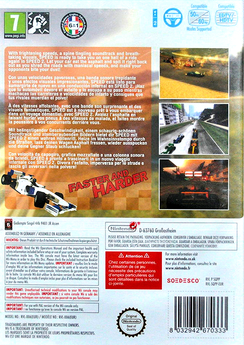 Speed 2 — box-2D-back (EU)