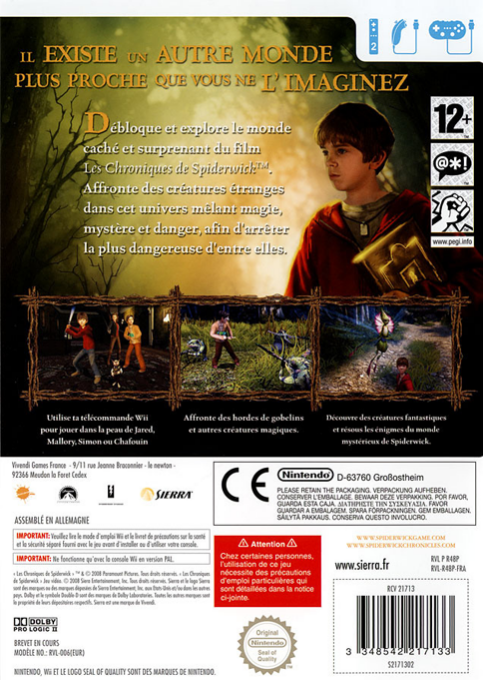 Spiderwick Chronicles, The — box-2D-back (FR)