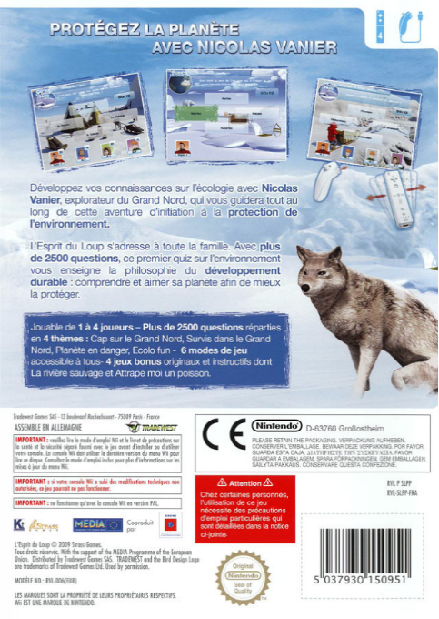 Spirit of the Wolf, The — box-2D-back (FR)