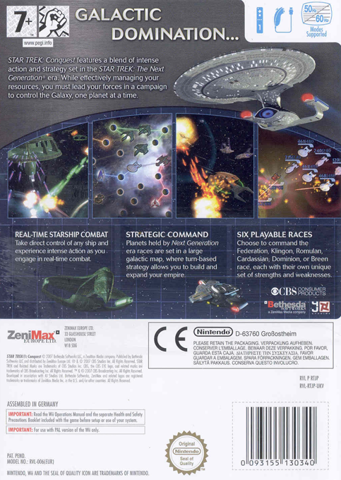 Star Trek - Conquest — box-2D-back (EU)