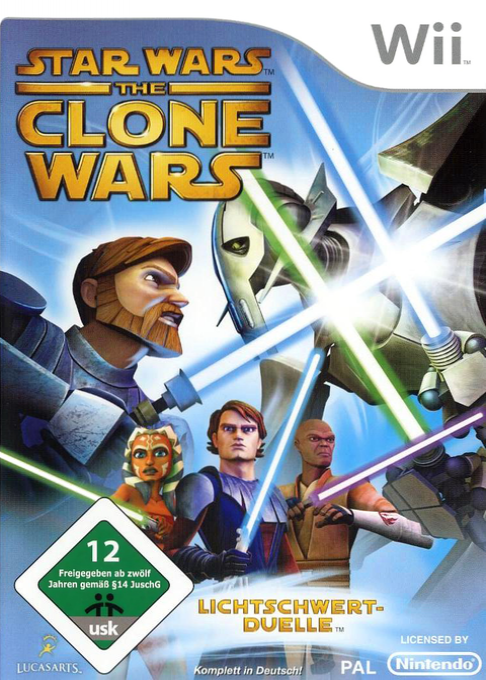 Star Wars The Clone Wars - Lightsaber Duels — box-2D (DE)