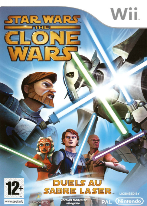 Star Wars The Clone Wars - Lightsaber Duels — box-2D (FR)