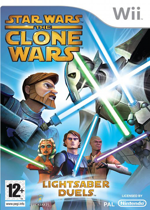 Star Wars The Clone Wars - Lightsaber Duels — box-2D (EU)