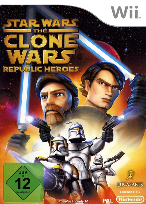 Star Wars The Clone Wars - Les Héros De La République — box-2D (DE)