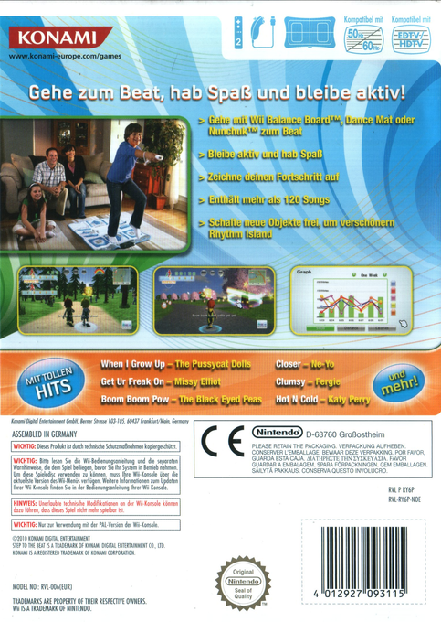 Step To The Beat — box-2D-back (DE)