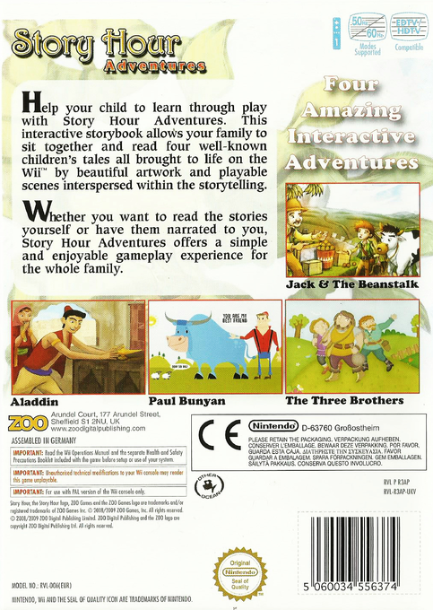 Story Hour - Adventures — box-2D-back (UK)