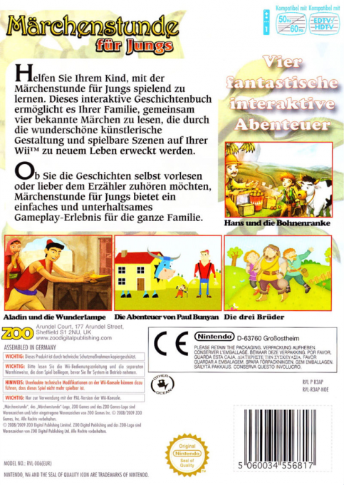 Story Hour - Adventures — box-2D-back (DE)