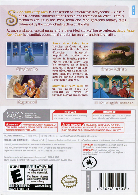 Story Hour - Fairy Tales — box-2D-back (US)