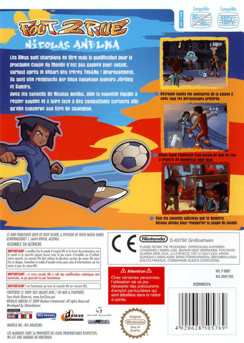 Foot 2 Rue - Nicolas Anelka — box-2D-back (FR)