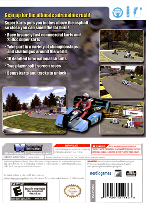 Super Karts — box-2D-back (US)